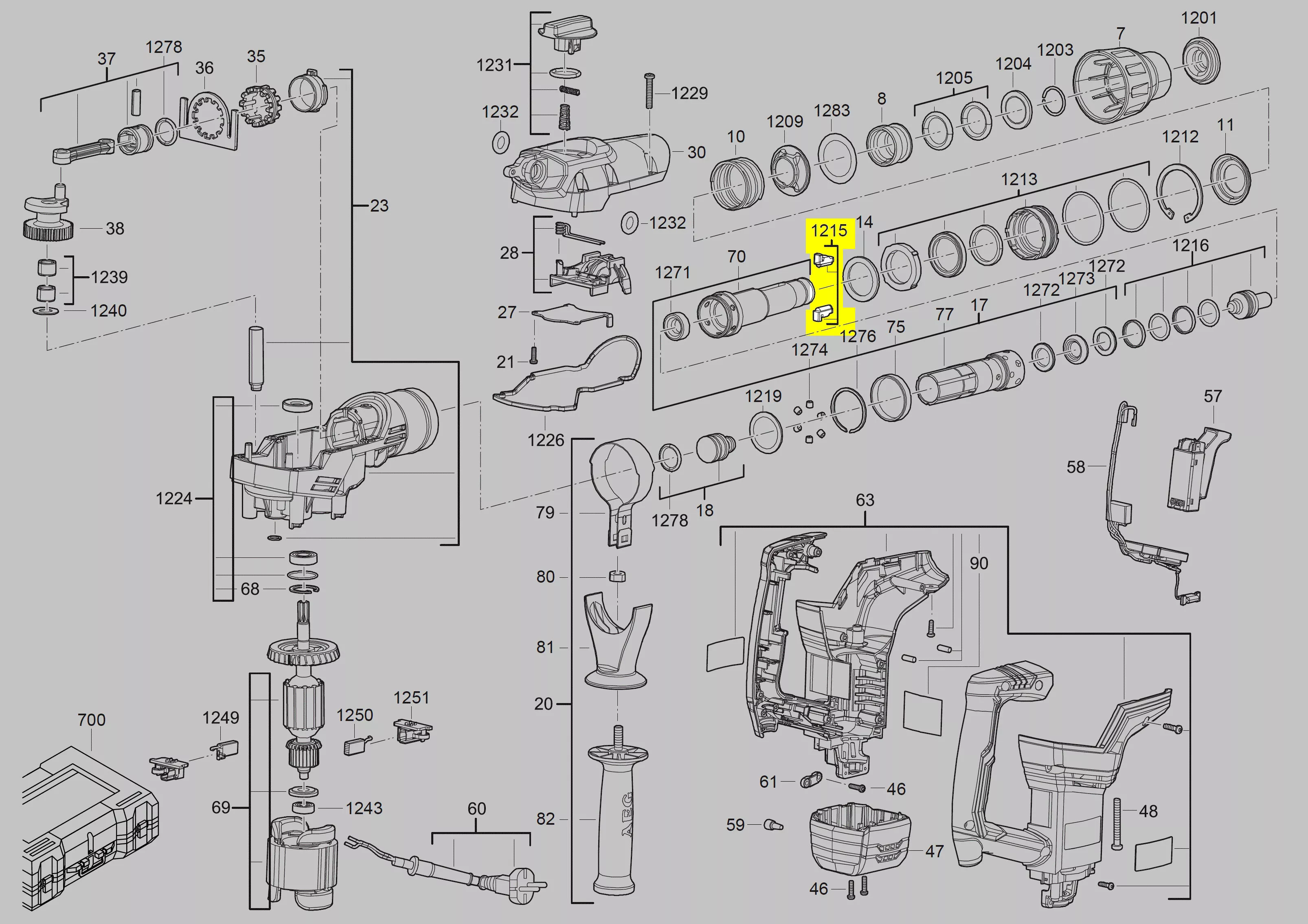 Verrou porte-outil réf. 4931435144 AEG